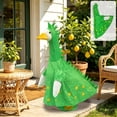 thumbnail image 6 of Sruoe Porch Goose Outfits, Green Dinosaur Dress Set Goose Clothes Dress, Duck Clothes for 23 Inch Lawn Statue, Outdoor Statue Wear Goose Clothing, Goose Costume for Yard Garden Patio Decor, 6 of 7