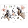 thumbnail image 3 of Chinese Style Lotus Flower Wall Sticker Self Adhesive Wallpaper Wall Decals Home Decor For Bedroom Living Room, 3 of 7