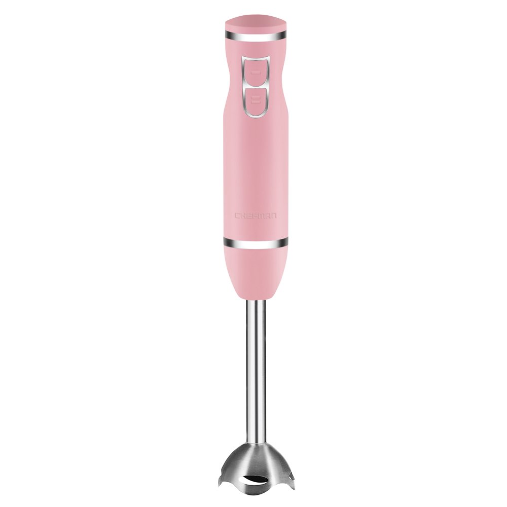 Chefman Immersion Stick Hand Blender, Pastel Pink
