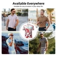 thumbnail image 5 of Sikiie Christmas Print Men's Short-sleeved POLO Shirts, Button-down Shirts and T-shirts are Suitable for Vacation, Leisure and Business-Large, 5 of 6
