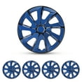 thumbnail image 2 of 17" Black&Blue Hubcaps/Wheel Covers for Most Cars,Set of 4 Snap on Car Truck SUV Hub Cap,ABS&PC Material, 2 of 11