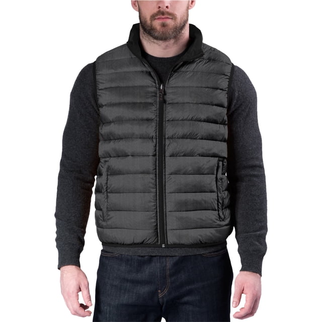 Hawke & Co. Chaleco acolchado plegable para hombre, negro, pequeño