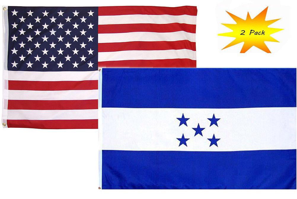 3x5 3’x5’ Wholesale Set 2 Pack USA American & Boer Republic Africa Flag Banner 