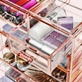 thumbnail image 2 of Sorbus Cosmetics Makeup and Jewelry Big Storage Case Display - Stylish Vanity, Bathroom Case (4 Large, 2 Small Drawers, Purple), 2 of 8