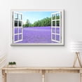 thumbnail image 3 of wall26 Canvas Print Wall Art Window View of Lavender Flowers and Trees Nature Wilderness Photography Realism Rustic Scenic Colorful Relax/Calm Ultra for Living Room, Bedroom, Office - 16"x24&quo, 3 of 5