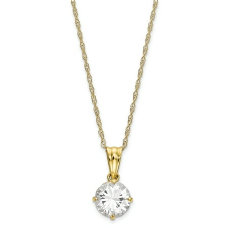 10K Tiara Collection Diamond Lab Created White Sapphire (Best Lab Created Diamonds Reviews)