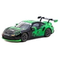 thumbnail image 2 of Porsche 911 GT3 Cup (992) "Fire Monkey Motorsport" Black & Green with Graphics "Hobby64" 1/64 Diecast Model Car by Tarmac Works, 2 of 5