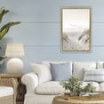 thumbnail image 2 of Seagulls over Sandy Footprints Gold Framed Floater Canvas Wall Art, design by Decent Exposures, 2 of 10