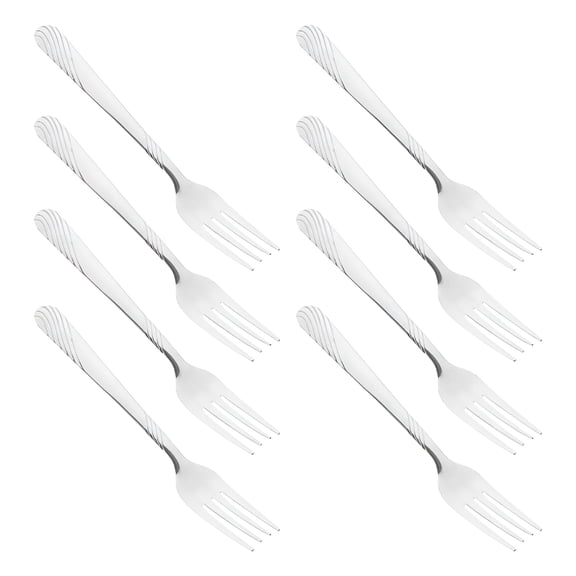 ACDANC 8 Pcs Flatware Silverware Stainless Steel Forks Steak