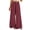 A Wine, variant on Fitness Clothing Women Fashion Non Positioning Printed Wide Leg Drawstring Elastic Waist Pocket Full Length Pants Gray S