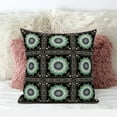 thumbnail image 4 of Amrita Sen Designs CAPL1131BrCDS-BL-16x16 16 x 16 in. Moonflower Mandala Broadcloth Indoor & Outdoor Blown & Closed Pillow - Brown, Green & Turquoise, 4 of 4