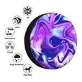 thumbnail image 4 of Naloa Swirl Print Blue Purple1 PVC Leather Spare Tire Wheel Cover Spare Tire Cover, for Car Truck SUV Camper Trailer Universal Fit(14-17in)-17 inch, 4 of 6