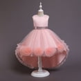 thumbnail image 4 of GYRATEDREAM Princess Girls Dress for Wedding Birthday Party with Train Size 3-10 Years, 4 of 11
