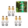 thumbnail image 1 of Garden Hose Fittings, 3 Set Oxidized Copper Color Hose Repair Connector Lightweight  for Garden, 1 of 8