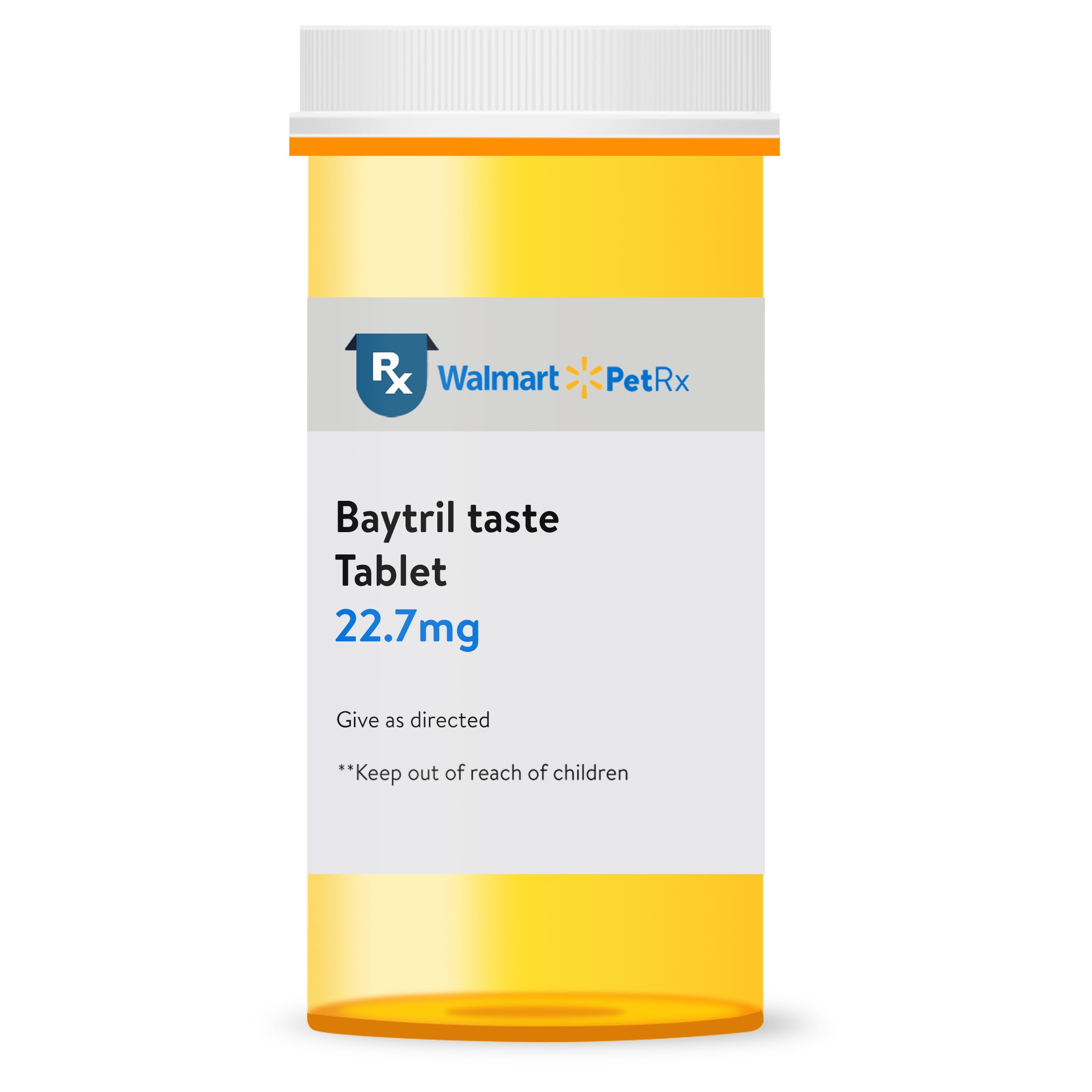 Baytril (Enrofloxacin)Flavored Chewable Taste Tabs for Dogs & Cats, 22.7mg