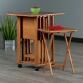 thumbnail image 3 of Winsome Sophia 5-Pc Snack Table Set, Teak, 3 of 9