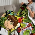 thumbnail image 3 of Ben 10 anti-pilling, suave, ligera, esponjosa y acogedora de lujo para hogar y cocina – Perfecta para niños y adultos,150X200cm, 3 of 6