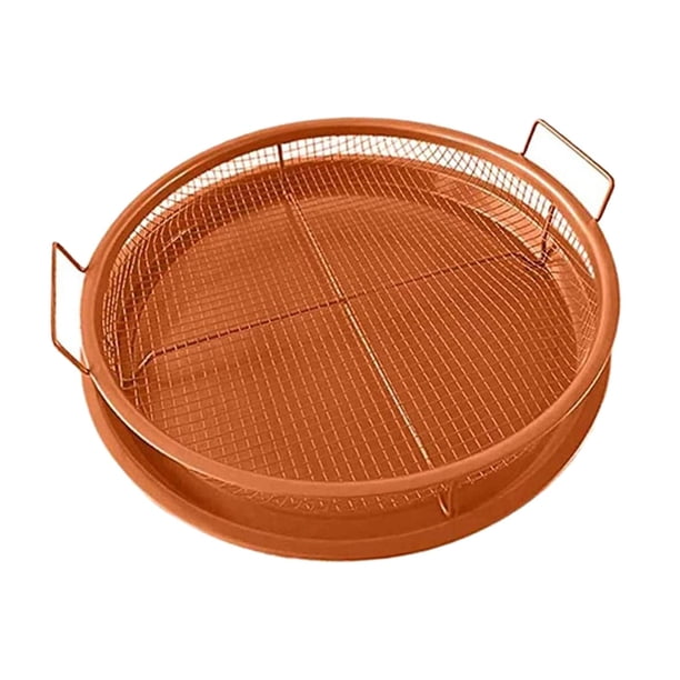 2 uds., Escurridor de aceite antiadherente para verduras, de malla, para , bandeja forma forma forma para , cocina, comida, freidora de