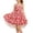 Z153 Red, variant on Little Girl Dresses Floral Print Sleeveless Spaghetti Strap A-Line Dress High Low Ruffle Hem Flowy Summer Casual Sundress