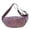 Purple, variant on Women's Glitter Waist Bag Multi-Functional Sling Bum Chest Fanny Pack with Adjustable Strap
