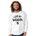 thumbnail image 5 of US Army Star Logo I Love My Soldier Sweatshirt for Men or Women Brisco Brands X, 5 of 6