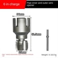 thumbnail image 5 of Herramienta de Roscado de Tuberías DN15 DN20 con Vástago Hexagonal, Roscas Internas y Externas de 1/2 y 3/4 Pulgadas para Tuberías de Agua de PPR y PVC., 5 of 5