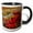 Black/White, variant on 3drose, Alaska, Noatak National Preserve. Alpine Bearberry in Autumn Colors., 11oz Two-tone Yellow Mug