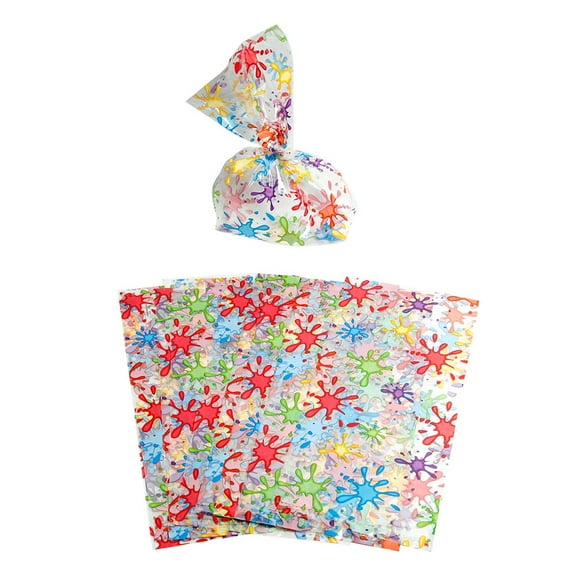 Fun Express Artist Cellophane Multi-color Party Bags, 12 Count