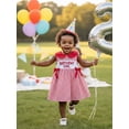 thumbnail image 3 of BemeyourBBs Toddler Baby Girl Birthday Dress 1 2 3 4 Years Old Birthday Outfits Sleeveless Doll Collar Plaid Print A-Line Casual Party Dress Summer Plaid Gingham Dress, 3 of 9