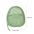 thumbnail image 2 of Bolsas de maquillaje de malla de mano únicas 1 Pc de poliéster verde matcha 4.92in, 2 of 5