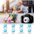 thumbnail image 5 of Sanmadrola Kids Camera Toys for Boys Girls 3-6 Years Kids Selfie Camera Toddler Girl Boy Gift for Christmas Children Camera Portable Birthday Gift for Kids 3-9 Year Black 1080HD Digital Video, 5 of 6