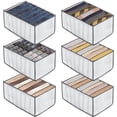 thumbnail image 1 of cajas de almacenamiento organizadoras de cajones para ropa interior, plegables y lavables, 1 of 4