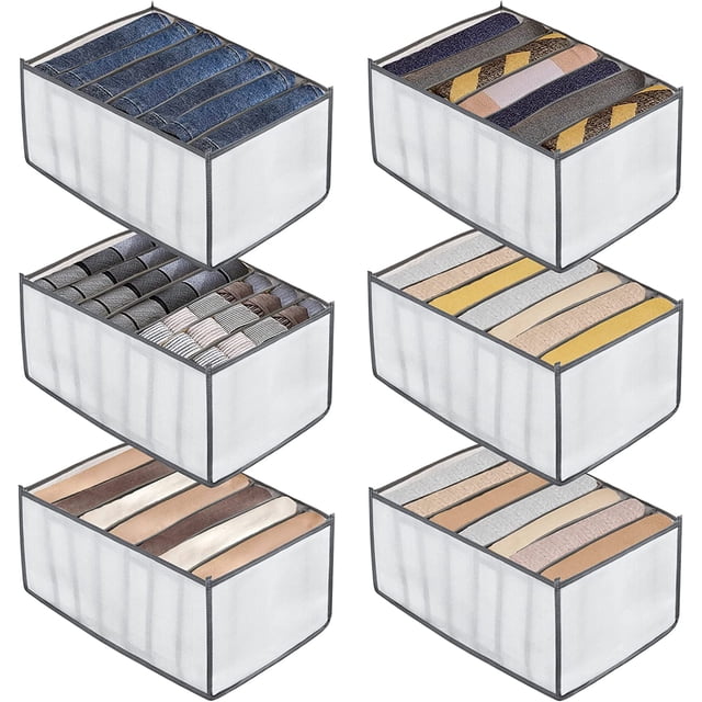 cajas de almacenamiento organizadoras de cajones para ropa interior, plegables y lavables