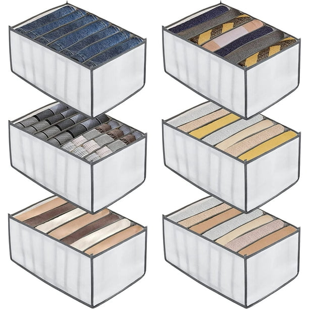 cajas de almacenamiento organizadoras de cajones para ropa interior, plegables y lavables