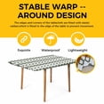 thumbnail image 4 of Vintage Bohemia Table Cloths for 5 Foot Rectangle Tables, Minimalist Abstract Geometric Art Green Patio Waterproof Elastic Fitted Tablecloths, Washable Rectangular Table Cover for Camping, 4 of 8