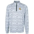 thumbnail image 2 of Men's Cutter & Buck Charcoal Wyoming Cowboys Big & Tall Traverse Camo Print Stretch Quarter-Zip Pullover Top, 2 of 3