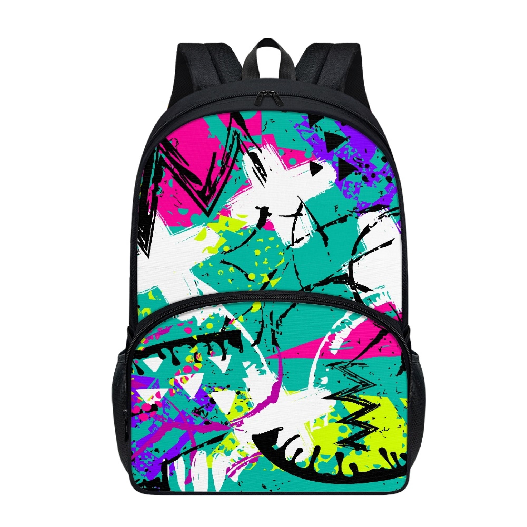 Graffiti style Backpack for Teens Girls Boys Students 17 inch Casual