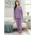thumbnail image 4 of Women's Soft and Warm Lightweight Pajama Sleepwear Set with Pants RHW2863, 4 of 7