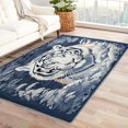 thumbnail image 1 of White Tiger Area Rug 4x5, Wildlife Rugs for Bedroom Living Room, Animal Carpet, Machine Washable Rug, Non Slip Soft Low Pile Rugs Home Decor, 1 of 7