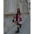 thumbnail image 4 of Chaqueta corta casual de color contrastante retro de estilo europeo y americano para mujer, 4 of 5