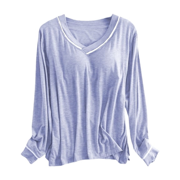 Nightgowns & Sleepshirts Women's Long Sleep T Shirt Basic Layer Stretchy Shirts Neck Top Breathable Comfortable Short Sleeve Pajamas