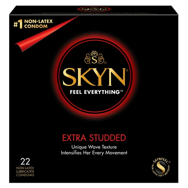 If buying condoms was like buying birth control. skyn extra studded non latex condoms 22 count