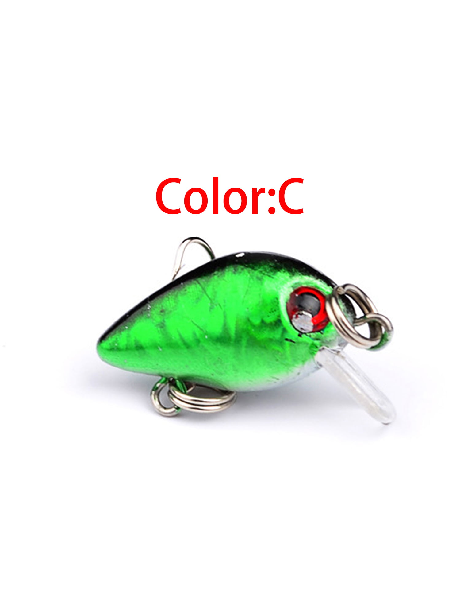 5Pcs Colorful Fishing Lures Mini Minnow Fish Bass Tackle Hooks Baits Crankbait
