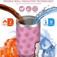 thumbnail image 3 of 30oz Hello Kawaii Cat Cute Stainless Steel Tumbler with Lid and Straw,Spill Proof Travel Cup Double Wall Vacuum Insulated Coffee Mug with Top Handle Pink, 3 of 7