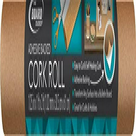 Board Dudes Hobby Cork Roll with Adhesive 1' Wide x 2' Long (Best Adhesive For Cork Board)
