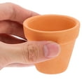 thumbnail image 5 of PAMINGONO Set of 12 Mini Terracotta Pots with Drainage Holes, Orange Clay Garden for Indoor and Outdoor Use, 5 of 6
