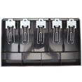 thumbnail image 3 of Coin Sorting Cash Register Drawer Tray Black Multi Grid For Supermarket 1 Set 15.7X9.4in, 3 of 9