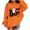 #3Orange, variant on XUNKUSGA Halloween Sweatshirts for Girls Boys Casual Crewneck Long Sleeve Cute Printed Pullover Tops Soft Fleece Oversized Sweatshirts for Girls 1-13 Years 1-2 Years