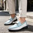 thumbnail image 5 of Willtoo Mens Round Toe Loafers Slip On Casual Dress Shoes with Metal Horsebit Lightweight Daily Business Non Slip Walking Shoes, 5 of 5