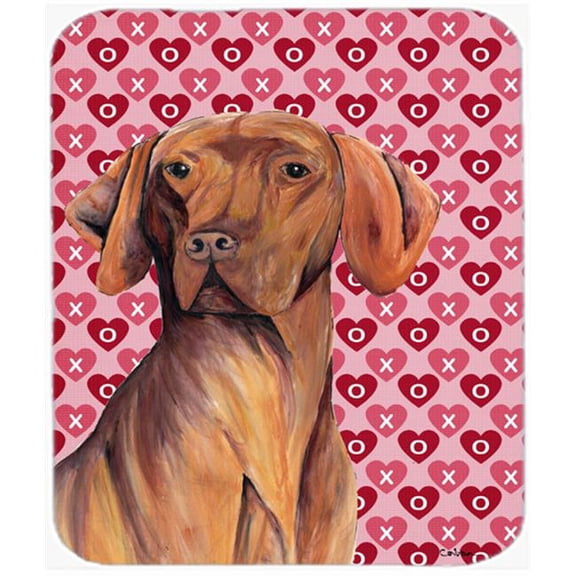 Vizsla Hearts Love And Valentines Day Portrait Mouse Pad, Hot Pad Or Trivet